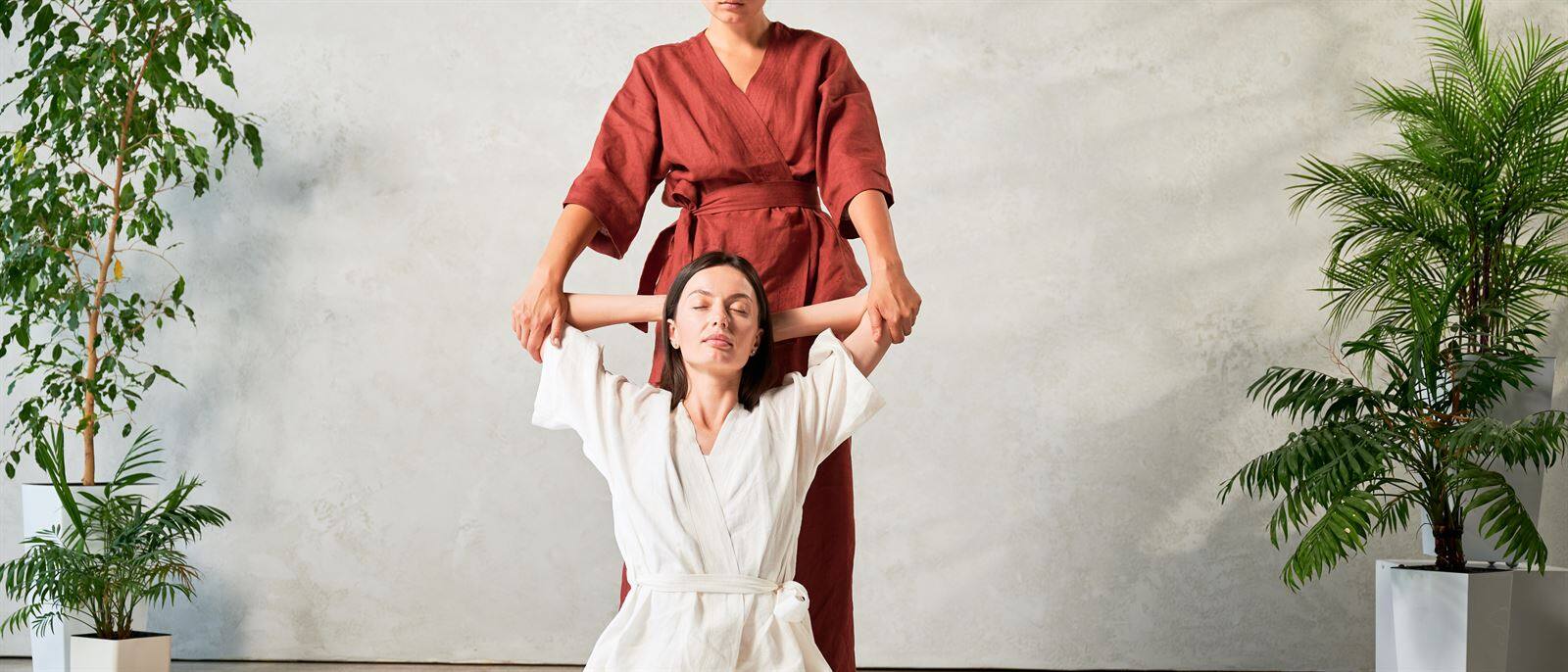 Illustration formation praticien en massage bien-être